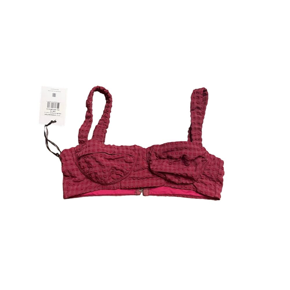 Revel Rey Riley Top, Raspberry Waffle, NWT, Size: XS